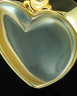 Cremation Locket Gold Plated Starry Heart