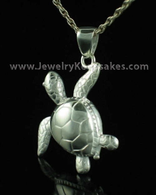 Sterling Silver Keepsake Pendant Terrapin Turtle-Engravable