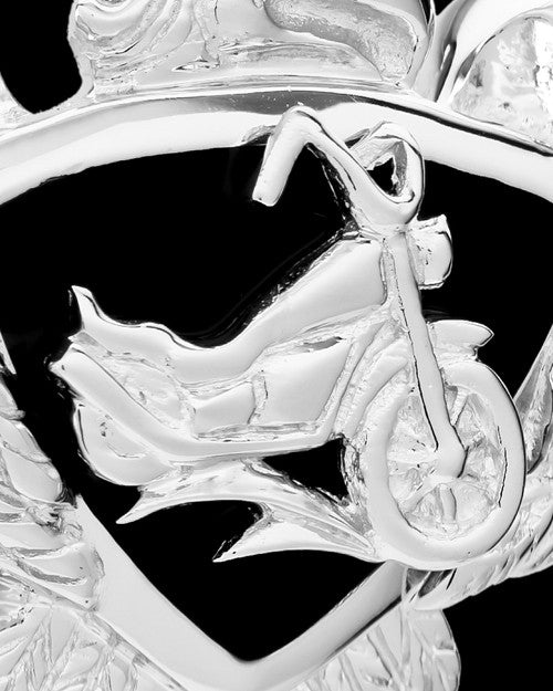 Urn Pendant Sterling Silver Cycle Heart - Engravable