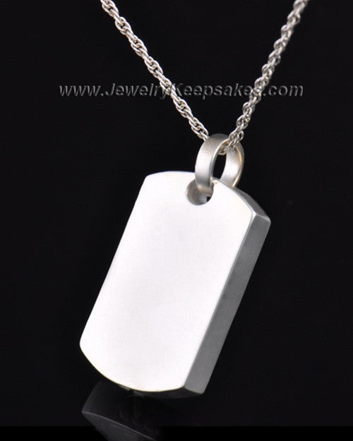 Ash Locket Sterling Silver Austere Rectangle Keepsake