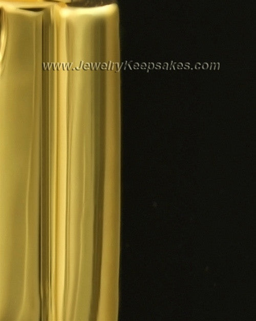 Cremains Pendant 14k Gold Elegance Flask Keepsake