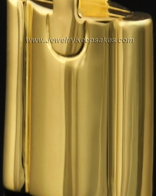 Cremains Pendant Gold Plated Elegance Flask Keepsake