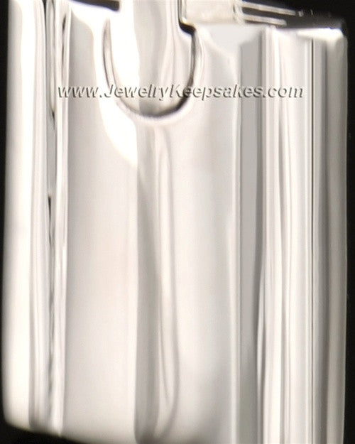 Cremains Pendant 14k White Gold Elegance Flask Keepsake