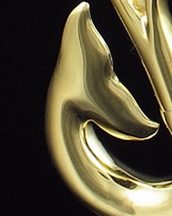 Cremation Charm Gold Plated Whale Keepsake