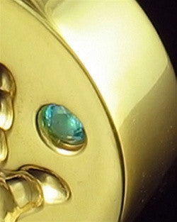 Remembrance Jewelry Gold Plated My Hand Blue Keepsake