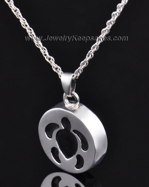 Cremation Pendant Sterling Silver Aquatic Keepsake